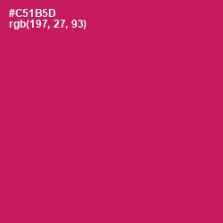 #C51B5D - Maroon Flush Color Image