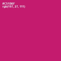 #C51B6F - Cerise Red Color Image