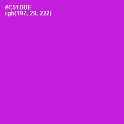 #C51DDE - Shocking Pink Color Image