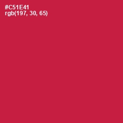 #C51E41 - Maroon Flush Color Image