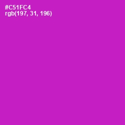 #C51FC4 - Shocking Pink Color Image