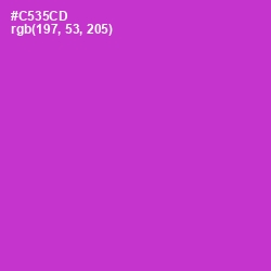 #C535CD - Razzle Dazzle Rose Color Image