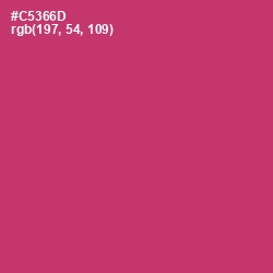 #C5366D - Cerise Red Color Image