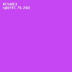 #C546F2 - Fuchsia Pink Color Image