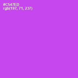 #C547ED - Fuchsia Pink Color Image