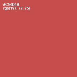 #C54D4B - Fuzzy Wuzzy Brown Color Image