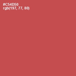 #C54D50 - Fuzzy Wuzzy Brown Color Image