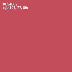 #C54D59 - Fuzzy Wuzzy Brown Color Image
