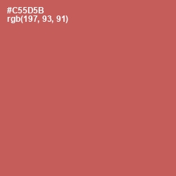 #C55D5B - Chestnut Rose Color Image