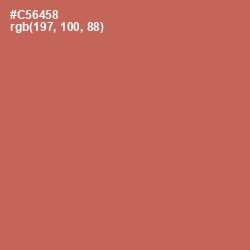 #C56458 - Red Damask Color Image