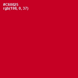 #C60025 - Cardinal Color Image