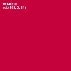 #C6023D - Cardinal Color Image