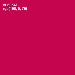 #C6054F - Maroon Flush Color Image