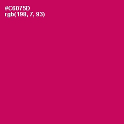 #C6075D - Razzmatazz Color Image