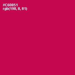 #C60851 - Maroon Flush Color Image