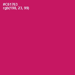 #C61763 - Maroon Flush Color Image