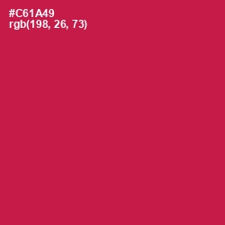 #C61A49 - Maroon Flush Color Image