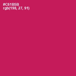 #C61B5B - Maroon Flush Color Image