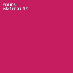 #C61D61 - Maroon Flush Color Image