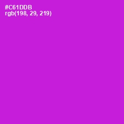 #C61DDB - Shocking Pink Color Image