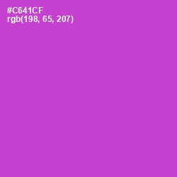 #C641CF - Fuchsia Pink Color Image