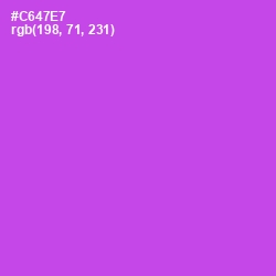 #C647E7 - Fuchsia Pink Color Image