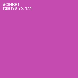 #C64BB1 - Mulberry Color Image