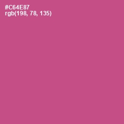 #C64E87 - Mulberry Color Image