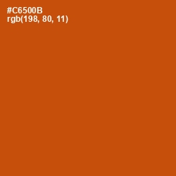 #C6500B - Burnt Orange Color Image