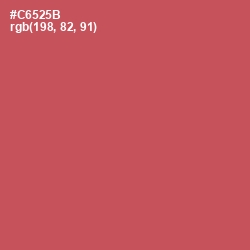 #C6525B - Fuzzy Wuzzy Brown Color Image