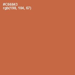 #C66843 - Red Damask Color Image
