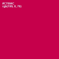 #C7004C - Maroon Flush Color Image