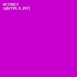 #C700CF - Purple Pizzazz Color Image