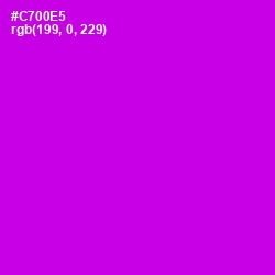 #C700E5 - Purple Pizzazz Color Image