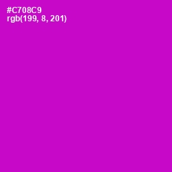 #C708C9 - Shocking Pink Color Image