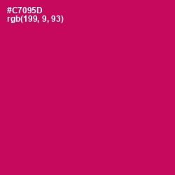 #C7095D - Razzmatazz Color Image