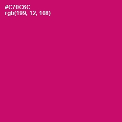 #C70C6C - Razzmatazz Color Image