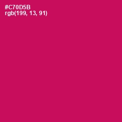 #C70D5B - Maroon Flush Color Image