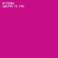 #C70D88 - Red Violet Color Image