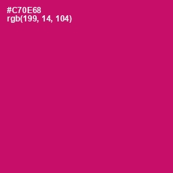 #C70E68 - Razzmatazz Color Image