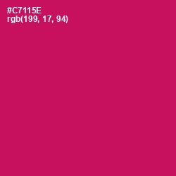 #C7115E - Maroon Flush Color Image