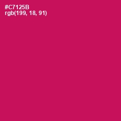 #C7125B - Maroon Flush Color Image