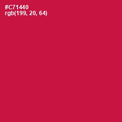 #C71440 - Maroon Flush Color Image
