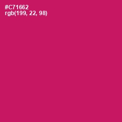 #C71662 - Maroon Flush Color Image