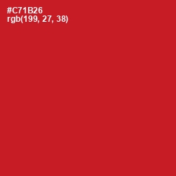 #C71B26 - Cardinal Color Image