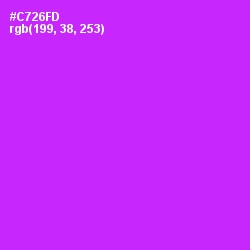 #C726FD - Magenta / Fuchsia Color Image