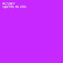 #C728FF - Magenta / Fuchsia Color Image