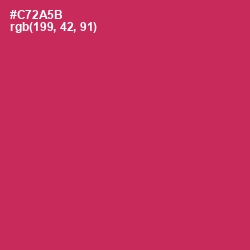 #C72A5B - Maroon Flush Color Image