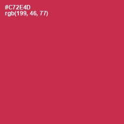 #C72E4D - Brick Red Color Image