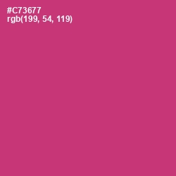 #C73677 - Cerise Red Color Image